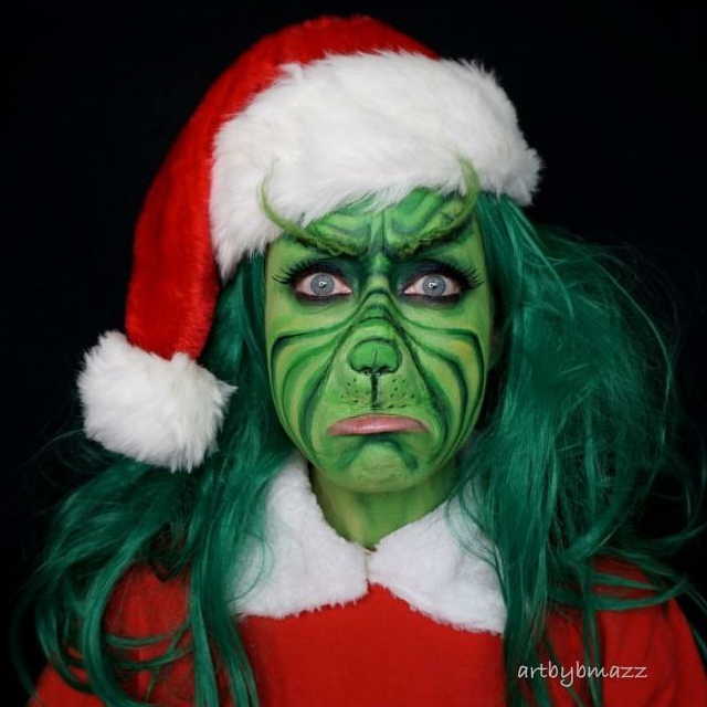 Maquíllate como «Grinch» esta&nbsp;Navidad