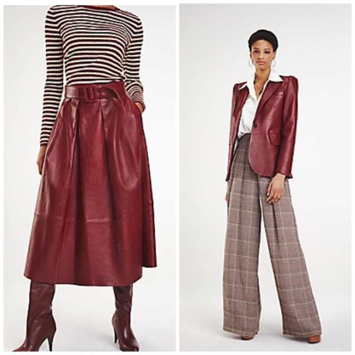 Falda piel tommy hilfiger